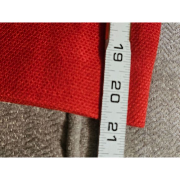 Anne Klein Skirt size 10 Petite red woven cotton - Picture 6 of 7